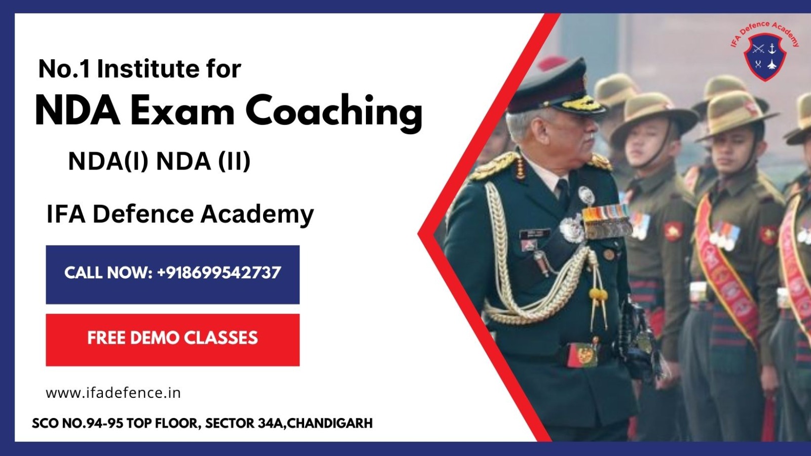 No. 1 NDA Coaching in Chandigarh 2023 | IFA Defence Academy